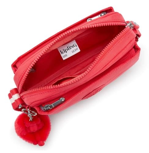 Detalle de Kipling ABANU Bandolera pequeña Escape Red