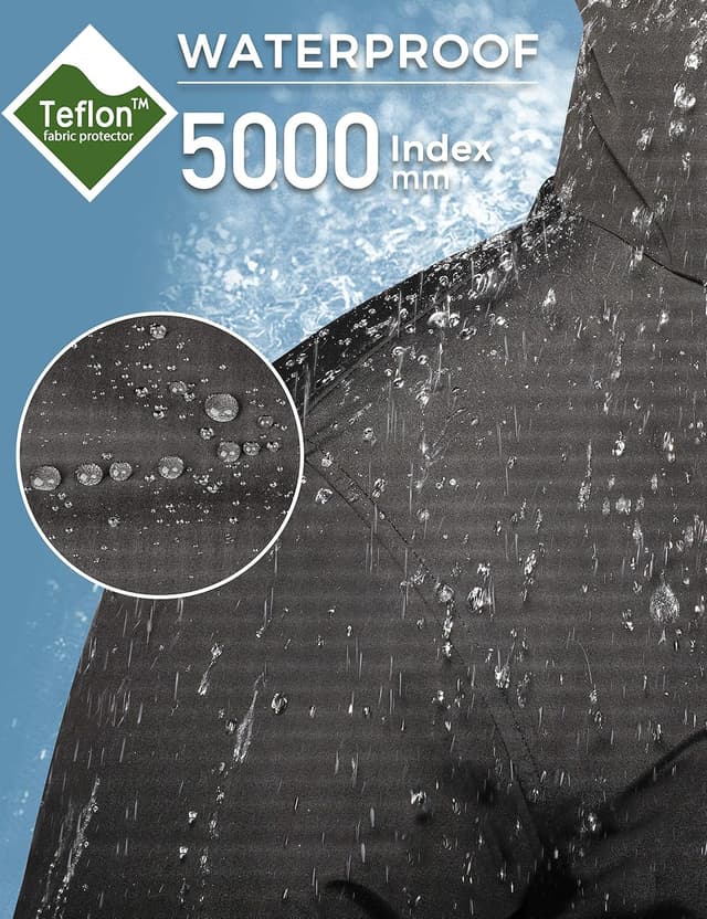 Detalle 2 de CHIN·MOON women’s warm puffer jacket – waterproof quilted winter coat with storm hood