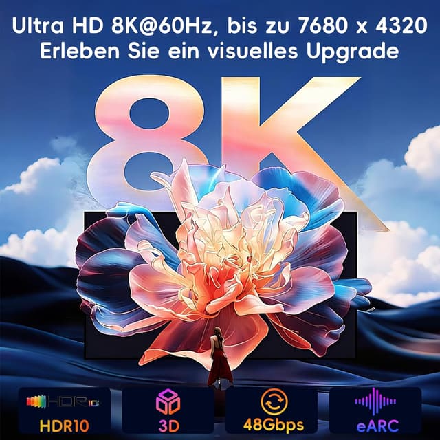 Thumbnail 1 de Kryoza HDMI Kabel 3m 8K 2.1