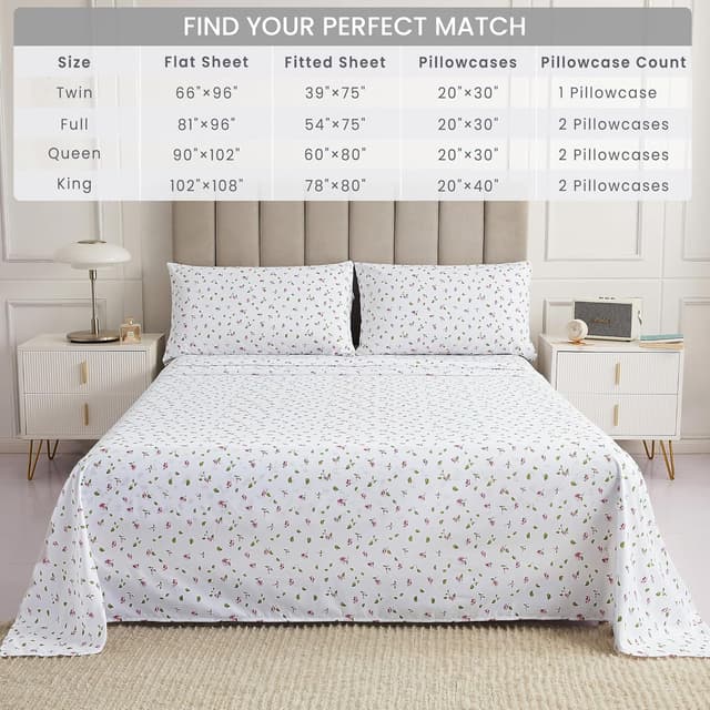 Thumbnail 6 de Mooreeke Twin Sheets Set 3pc 15" pocket