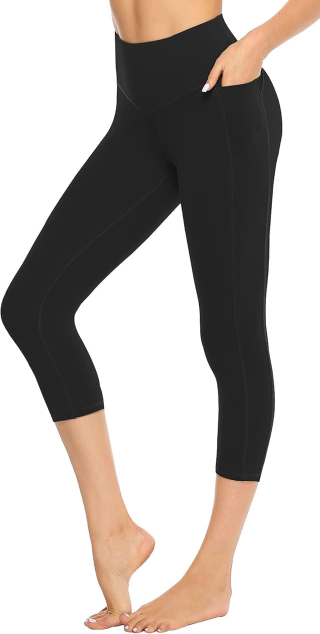 Detalle 2 de Persit Damen Sport-Leggins mit Taschen, blickdicht – atmungsaktiv & schnelltrocknend für Yoga & Streetwear