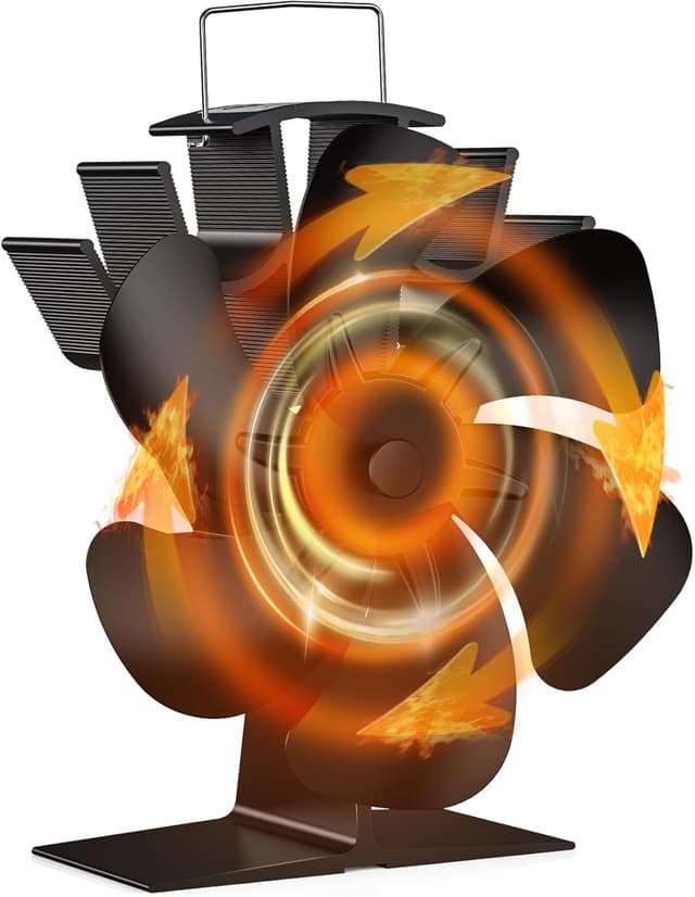 Imagen de Drcokars Stove Fan 6-blade heat-powered fan en OfertitasTOP
