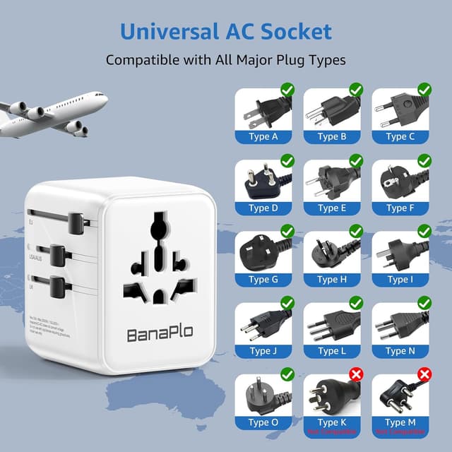 Detalle 1 de Universal Travel Adapter 25W with PD