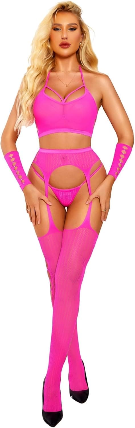 Thumbnail 5 de RSLOVE Bodystocking résille 4 pièces