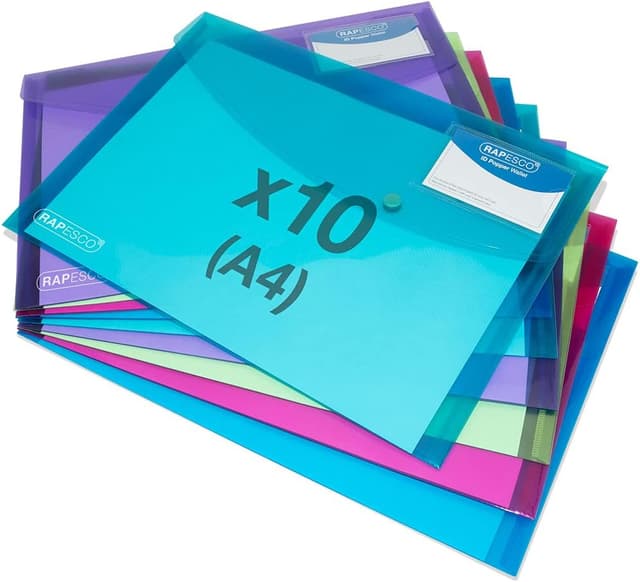 Detalle de Rapesco 1681 ECO Busta portadocumenti A4 10 pezzi
