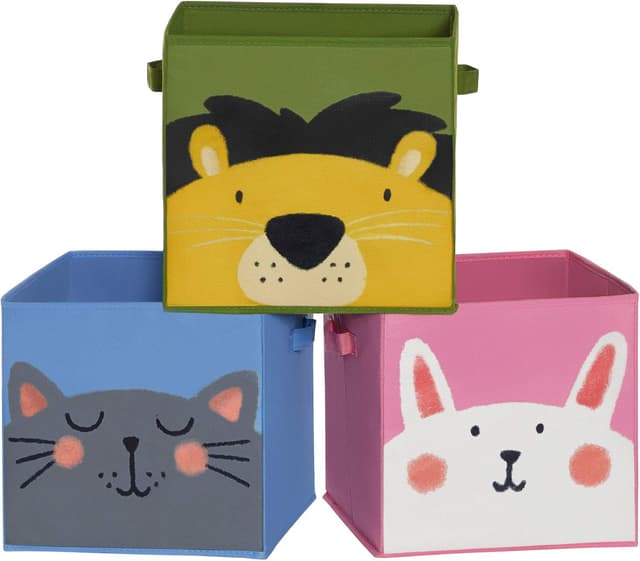 Detalle de SONGMICS RFB075P01 Cajas juguetes 30 x 30 x 30 cm