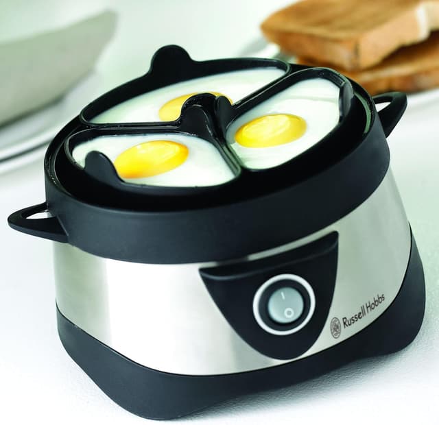 Detalle de Russell Hobbs Cook@Home 14048-56 : cuiseur d’œufs vapeur et poêlage, pour 7 œufs