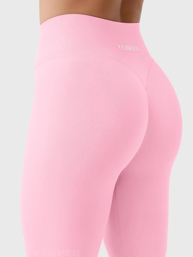 Detalle de YEOREO Damen Sport-Leggings „Invisible Scrunch“ mit hoher Taille (90% Nylon, 10% Elasthan)