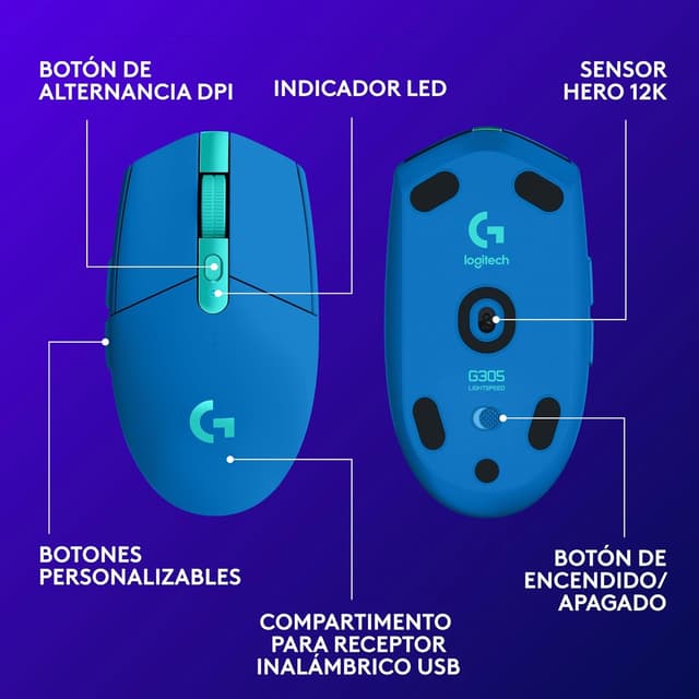 Thumbnail 6 de Logitech G305 LIGHTSPEED: Ratón Gaming Inalámbrico para PC