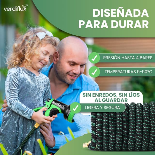 Thumbnail 5 de Verdiflux Manguera Jardin 15 metros 🌿