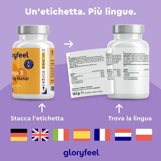 Thumbnail 5 de Omega 3 2000mg Olio di Pesce 120 capsule