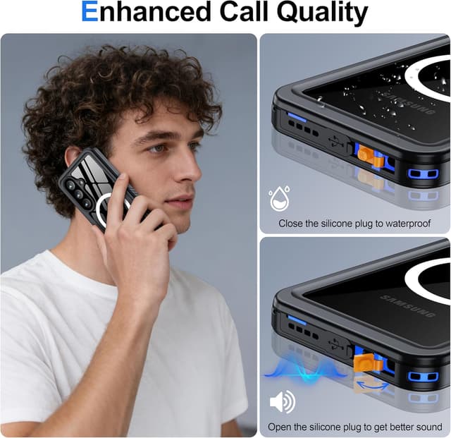 Detalle 2 de ANTSHARE Waterproof Case for Samsung Galaxy S26 (6.3-inch) with Built-in Screen & Lens Protectors (IP68)