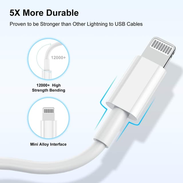 Thumbnail 5 de Long iPhone Fast Charger Cable 10ft