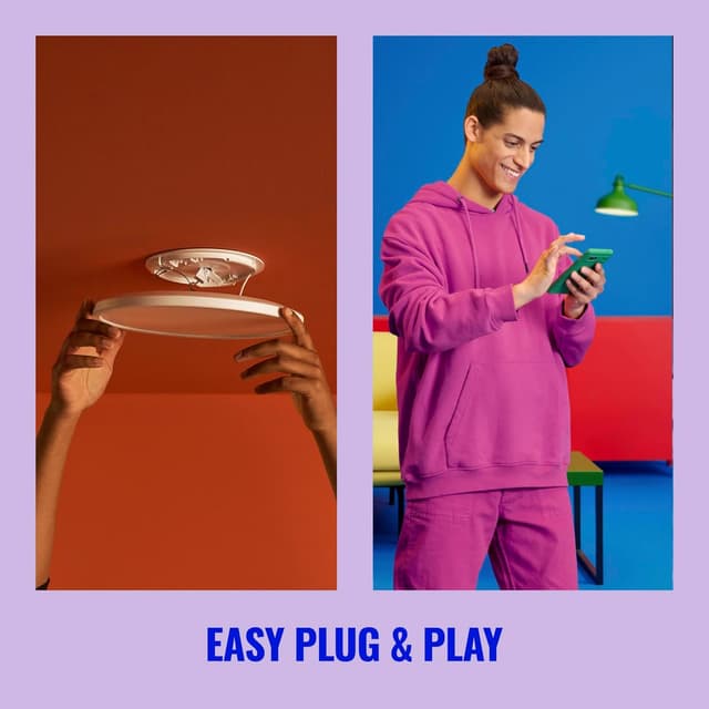 Detalle de Philips Wiz Plafón LED 14W Blanco 1300 LM 250mm