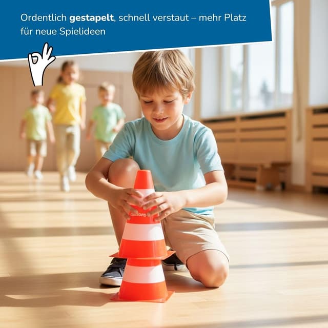 Thumbnail 4 de alldoro 60090 cônes d'avertissement 4 pièces