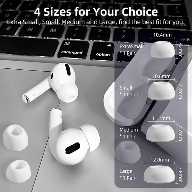 Thumbnail 1 de AirPods Pro: 4 pares de almohadillas silicona XS–L