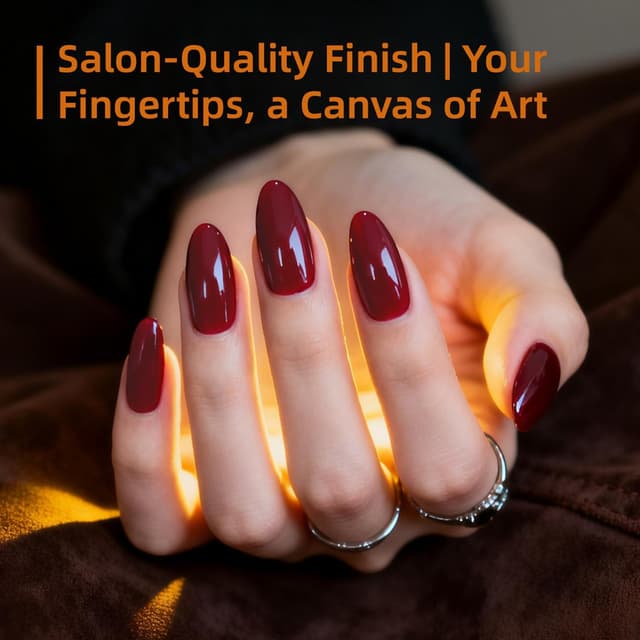 Detalle 2 de JODSONE set smalto gel con glitter (10 colori) nero, rosso, verde e argento + base e top coat