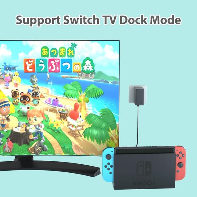 Detalle 2 de Nintendo Switch Charger 15V 2.6A AC Adapter for Dock