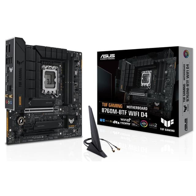 Detalle de ASUS TUF GAMING B760M-BTF WIFI D4 placa base Socket LGA1700
