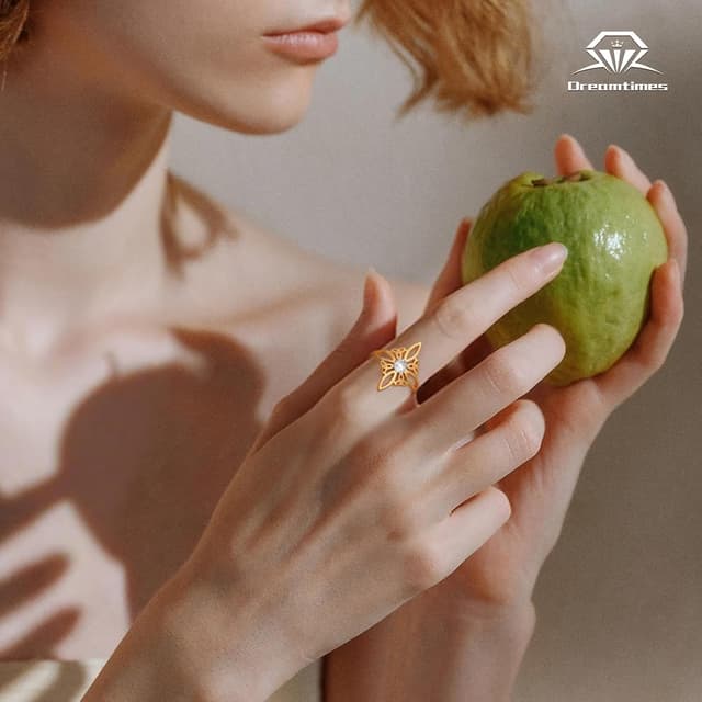 Detalle 2 de Dreamtimes Hexenknoten-Ring aus Edelstahl für Frauen – keltisches Symbol, verstellbar, offen (Wicca/Amulettschmuck)