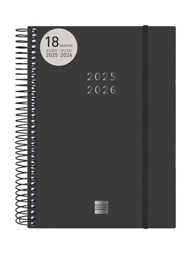 Detalle 2 de Finocam Agenda Espiral 18 meses 2025–2026 📓