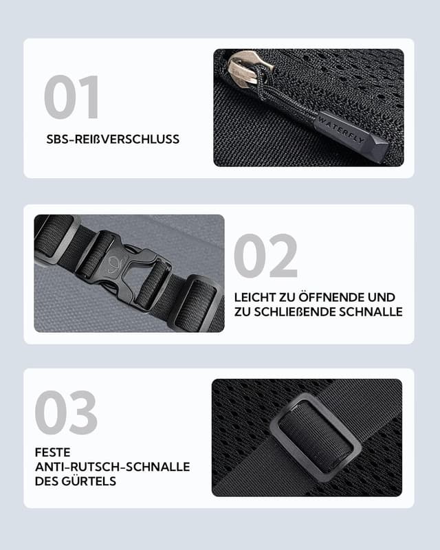 Thumbnail 2 de WATERFLY Bauchtasche 40-125 cm 👜