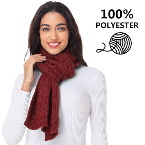 Thumbnail 5 de Loowoko Echarpe femme hiver, 180 x 30 cm