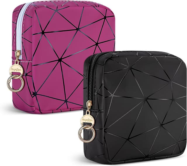 Imagen de 2 Stück Klein Kosmetiktasche PU Leder en OfertitasTOP