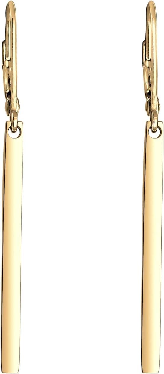 Detalle de Elli Ohrhänger für Damen im Geo-Look, 925 Sterling Silber – Basic Trend Blogger