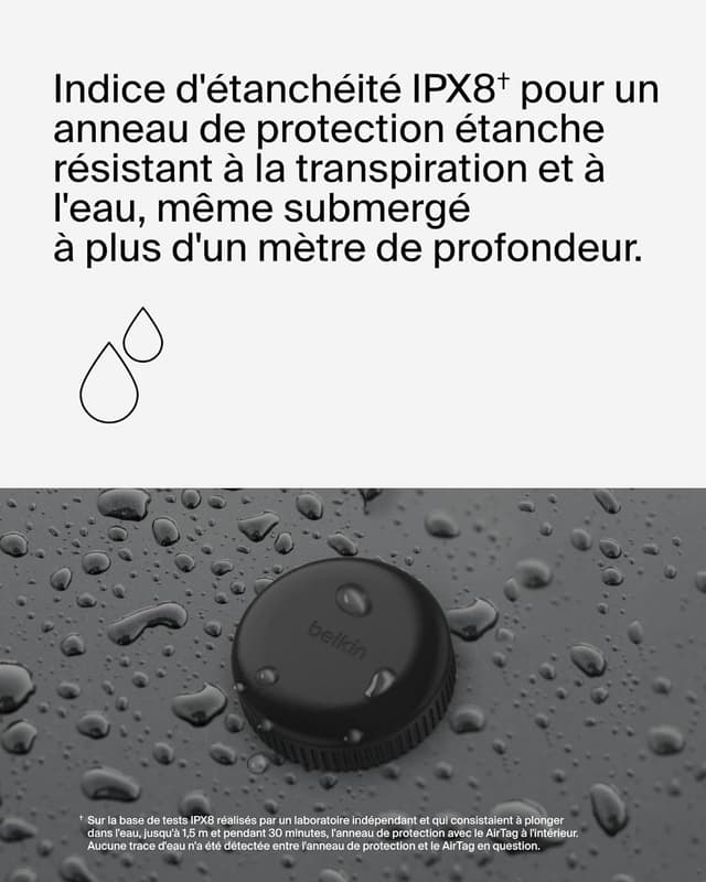 Detalle 2 de Belkin Anneau de Protection étanche AirTag IPX8