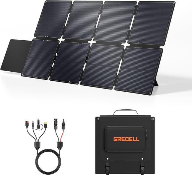 Detalle de GRECELL 240W Portable Solar Panel