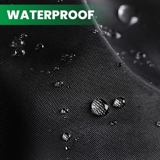 Detalle 2 de OFFCUP Copertura per barbecue rotondo Oxford 210D impermeabile anti-UV e antipolvere Ø71 x 64,5 cm