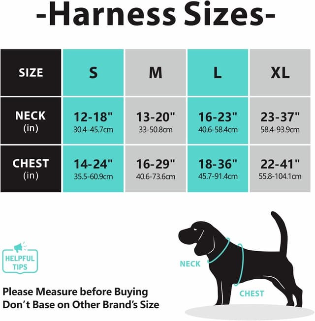 Detalle de PoyPet No Pull Dog Harness (Reflective Vest) with 2 Leash Attachments and Easy Control Handle, Grey