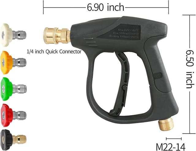 Detalle de YUET high pressure washer gun 4350 PSI
