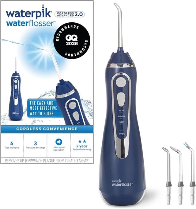 Detalle de Waterpik Advanced Waterflosser kabellos 4 Aufsätze