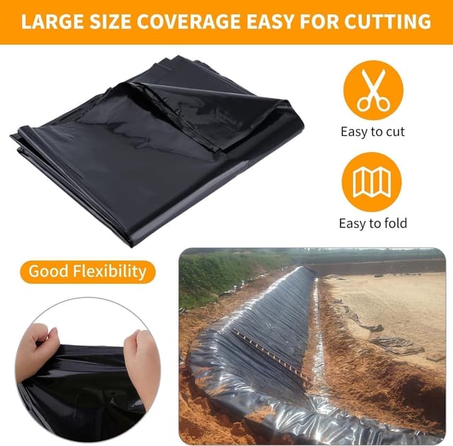 Thumbnail 1 de Atoke 2M x 3M polythene sheeting for gardening