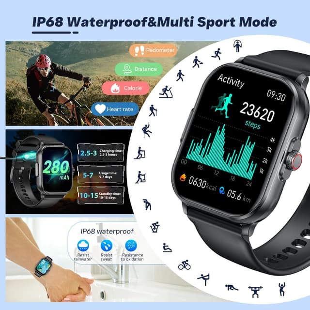 Thumbnail 3 de idomars Smartwatch 2.01" con ECG y llamadas