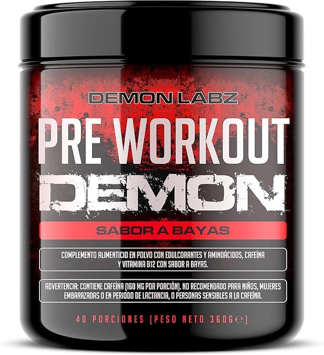 Detalle de Pre Workout Demon - Potente suplemento con Creatina y Cafeína 💥