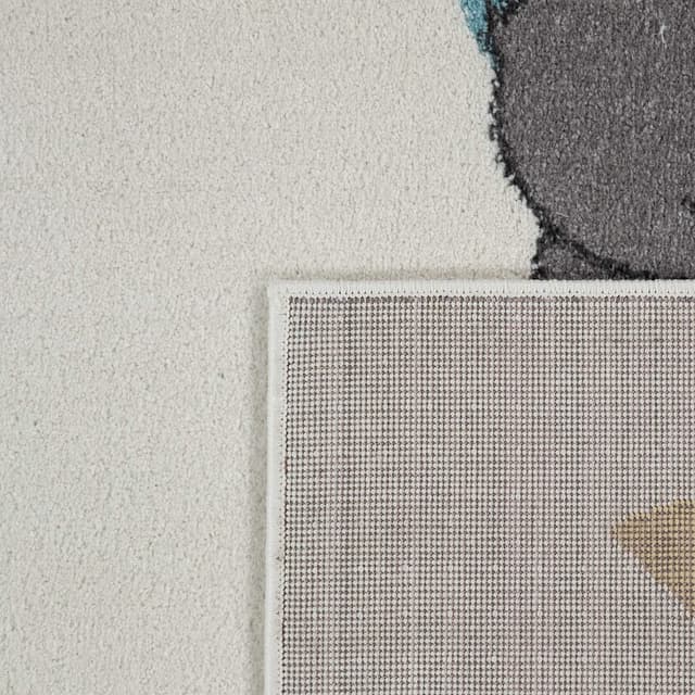 Detalle 2 de Kinderteppich 80x150 cm Creme aus Polypropylen