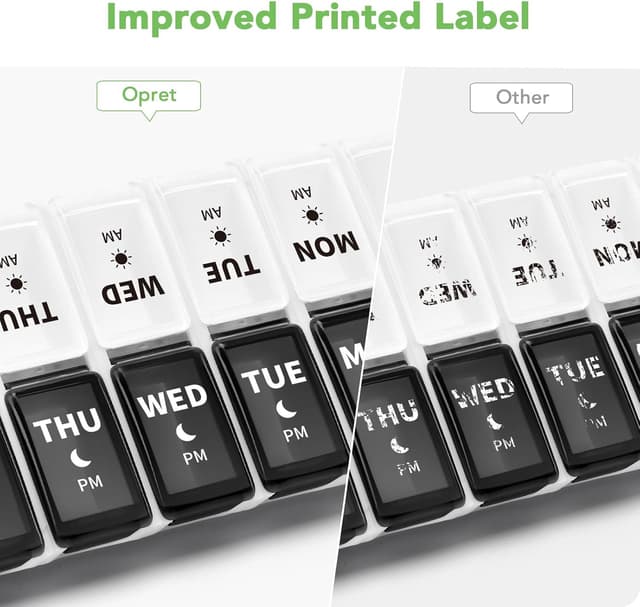 Thumbnail 4 de Opret Weekly Pill Organiser 14 compartments 💊