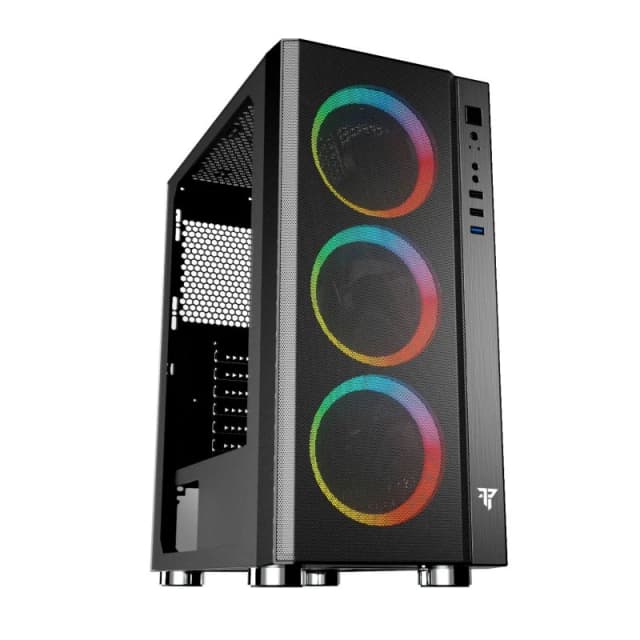 Detalle 2 de Tempest Umbra RGB Torre ATX Negra 🖥