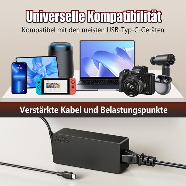 Thumbnail 3 de VUOHOEG USB C 65W Netzteil für Lenovo