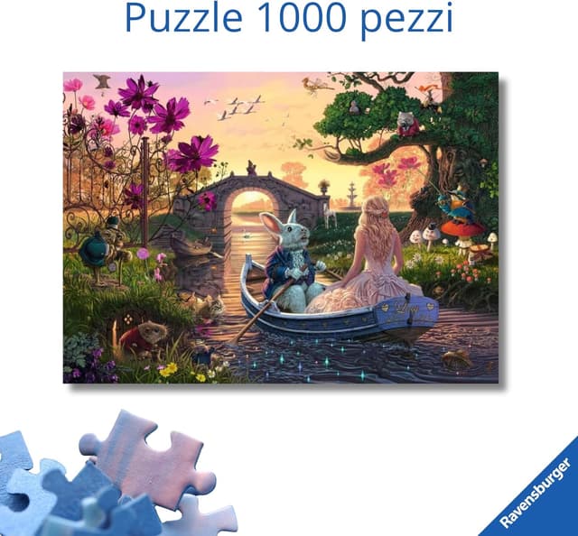 Detalle de Ravensburger Puzzle 1000 Pezzi “Il Paese delle Meraviglie” (70 x 50 cm) per adulti +14