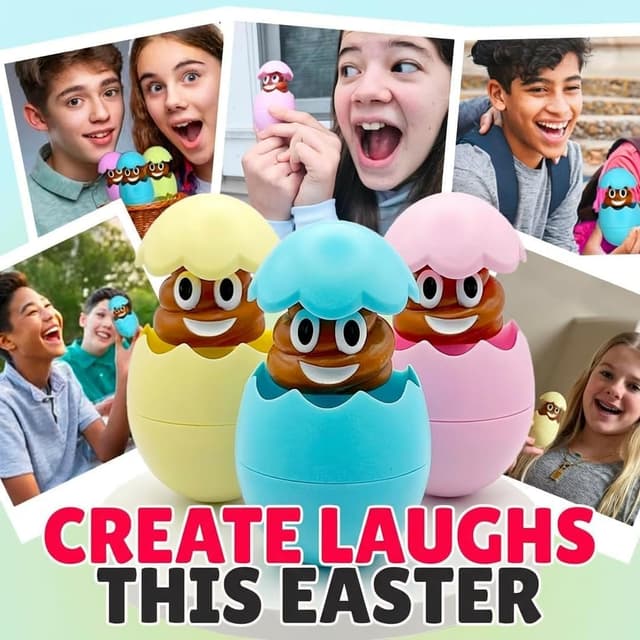 Thumbnail 3 de Egg Pops Farting Toy Blue