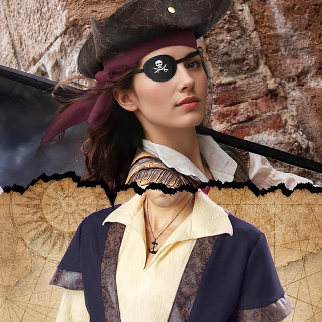 Thumbnail 3 de Alaoo Accesorios Disfraz Capitán Pirata 7 piezas