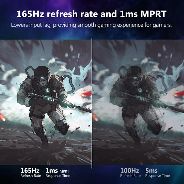 Detalle de Z-Edge 27-Zoll Curved Gaming Monitor (165 Hz, 1 ms MPRT, FreeSync, HDR10, VA, 1500R) – UG27F mit DisplayPort 1.4 & HDMI 2.0