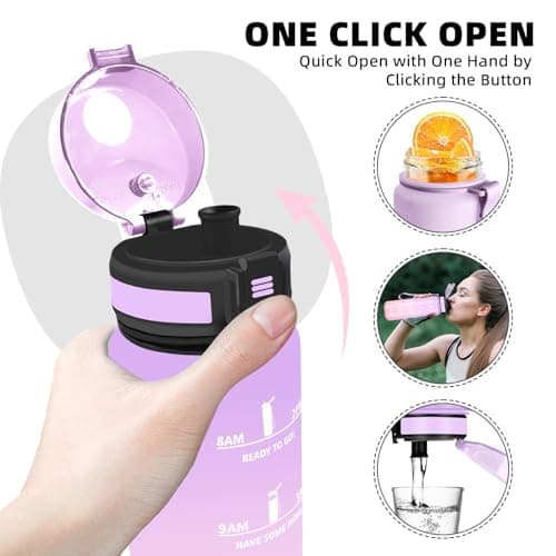 Detalle 2 de Botella Agua 1 L con filtro, a prueba de fugas 🚰