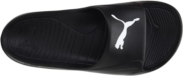 Detalle de PUMA Unisex Divecat Beach & Pool Shoes (Black/Black/White) – UK 7