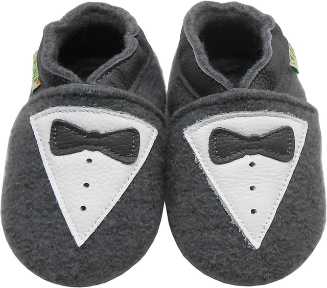 Detalle 2 de SAYOYO Lauflernschuhe aus reiner Schurwolle für Jungen & Mädchen – mit rutschfester Gummisohle