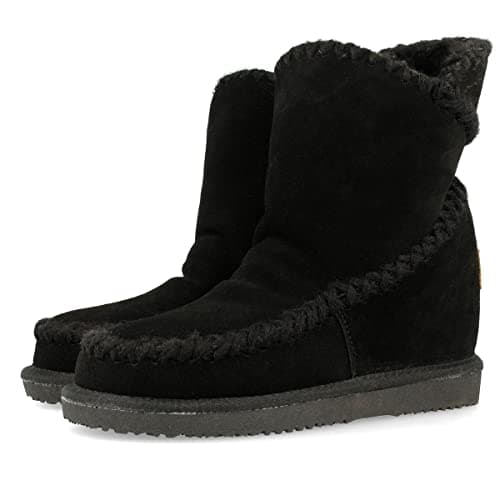 Detalle de GIOSEPPO 42114 Botines negros estilo australiano con cuña